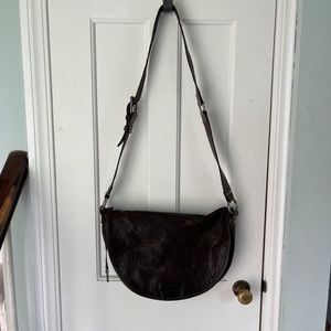 Frye - Brown Leather Saddle Bag